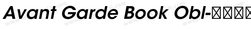 Avant Garde Book Obl字体转换